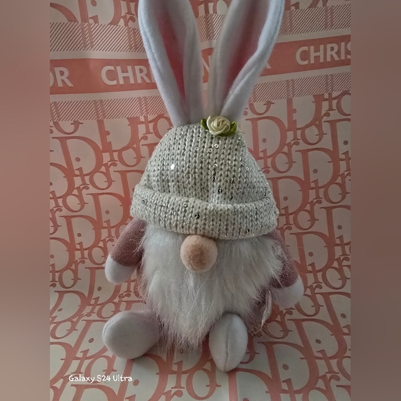 Easter Bunny Rabbit Gnome Plush Shelf Sitter Home Decor Toy NEW, Price For 1 - Picture 11 of 13